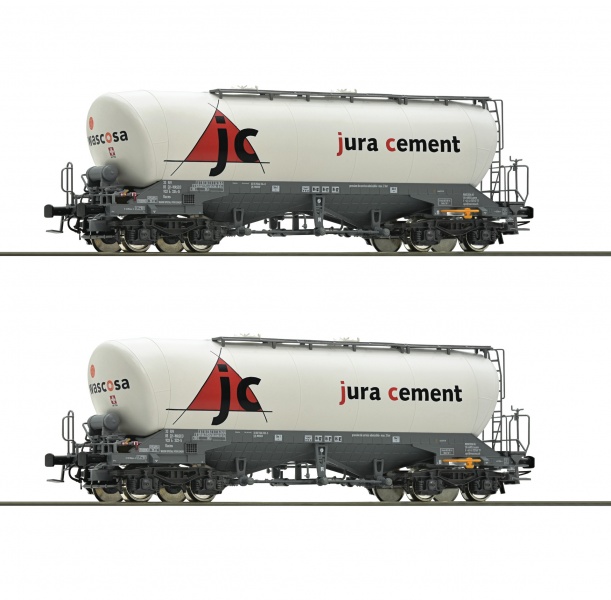 Set of 2 silo cars Jura cement<br /><a href='images/pictures/Roco/Roco-76146.jpg' target='_blank'>Full size image</a>